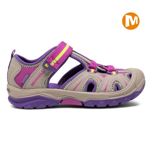Merrell Hydro Sandalen Kinder Grau/Lila [DE-DKEXU]